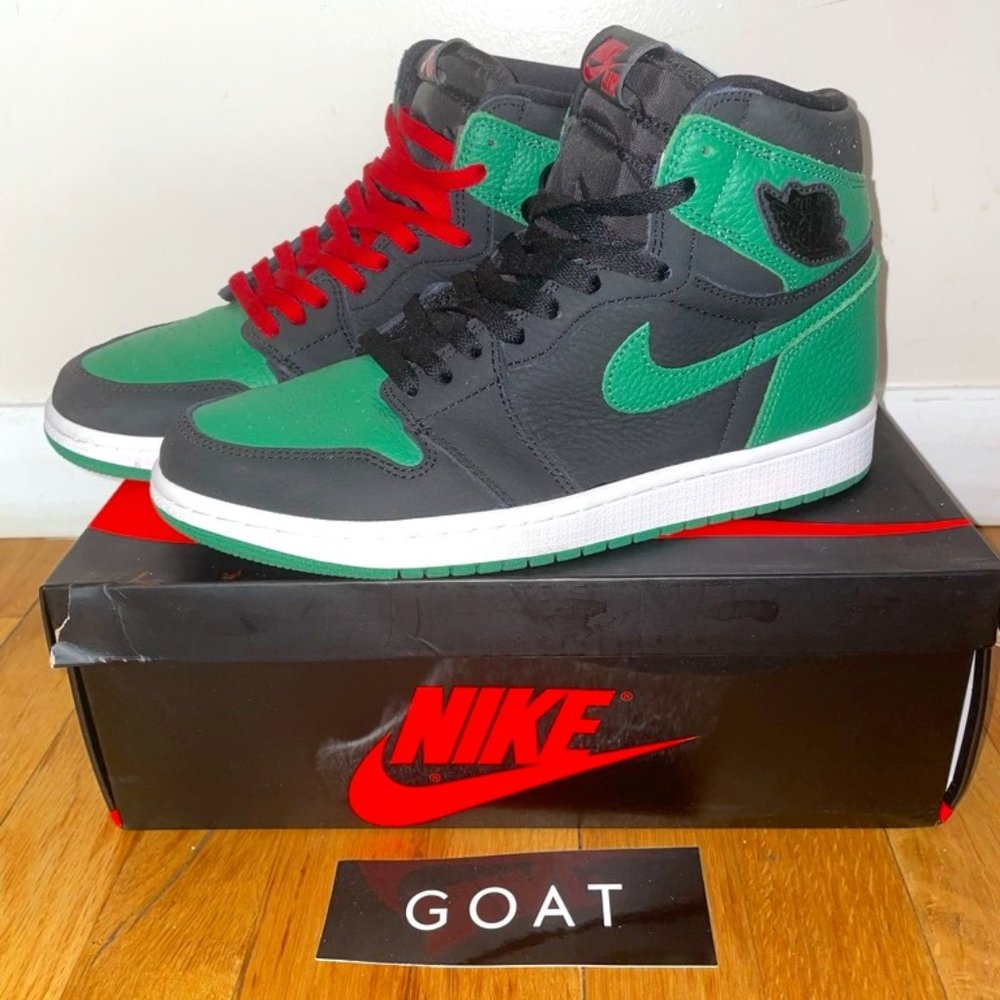 Retro Jordan 1 One in Pine Green Black size 8.5 Men, size 10 Women
